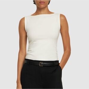 Reformation Dusk top in ecru